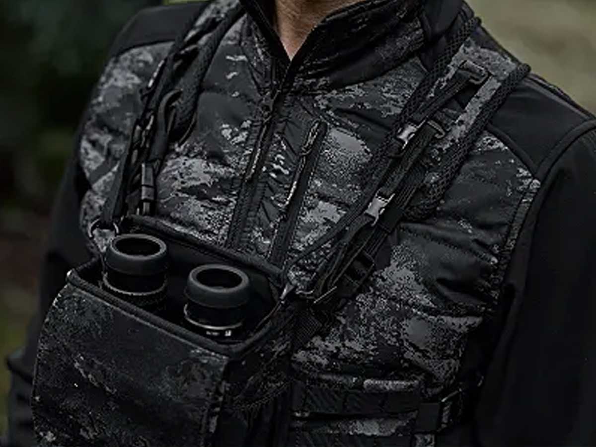 HARKILA Binocular Harness - NOCTYX AXIS MSP Black Camo