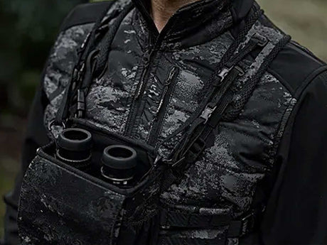 HARKILA Binocular Harness - NOCTYX AXIS MSP Black Camo