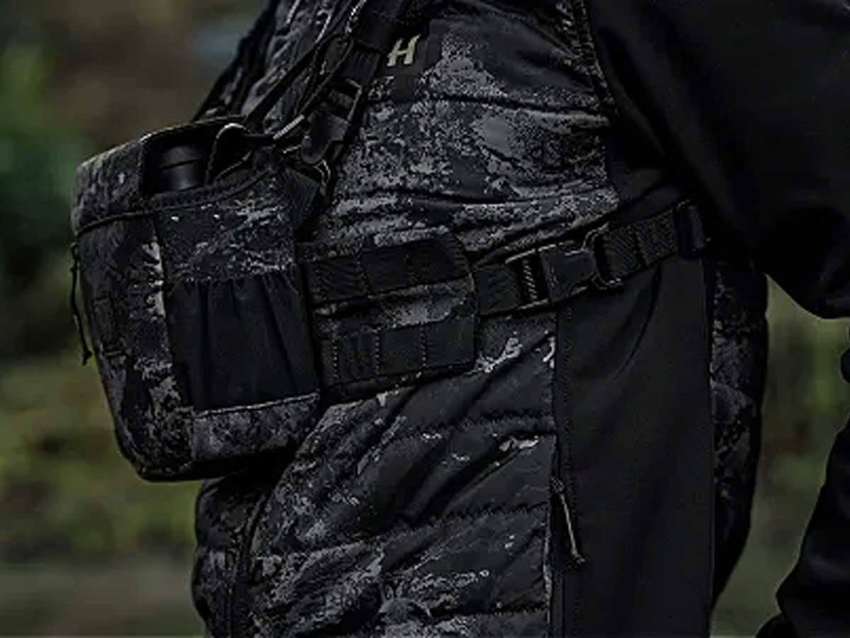 HARKILA Binocular Harness - NOCTYX AXIS MSP Black Camo
