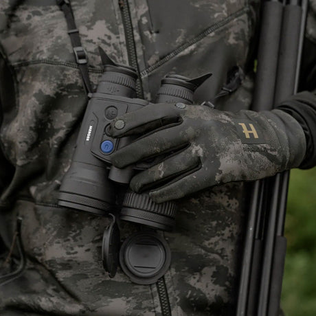 HARKILA NOCTYX Camo Fleece Glove with Fold-Back Finger - AXIS MSP Black