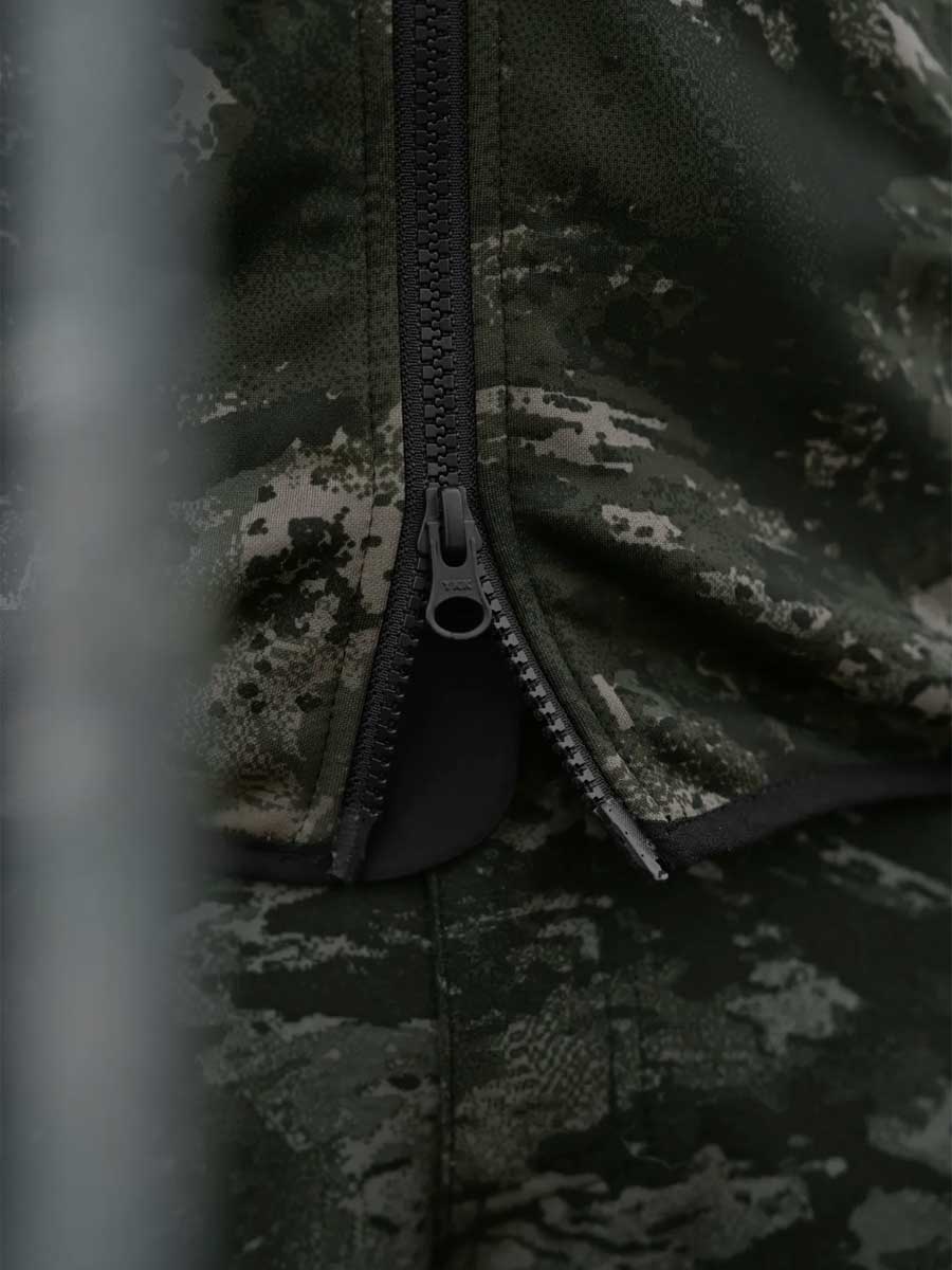 HARKILA NOCTYX Camo Full Zip Fleece - Mens - AXIS MSP Black