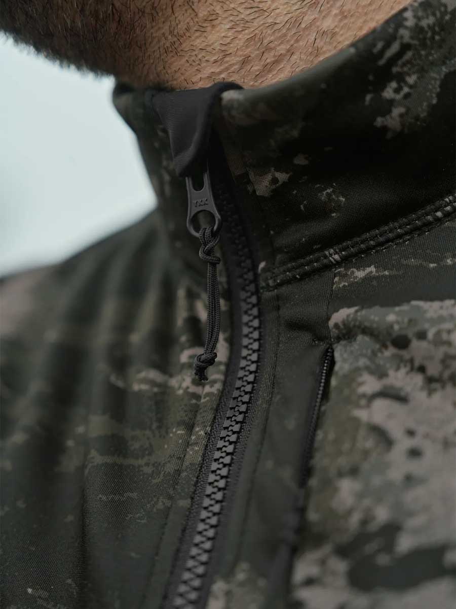 HARKILA NOCTYX Camo Full Zip Fleece - Mens - AXIS MSP Black