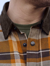 HARKILA Pajala Shirt - Mens Brushed Cotton - Cornstalk Check