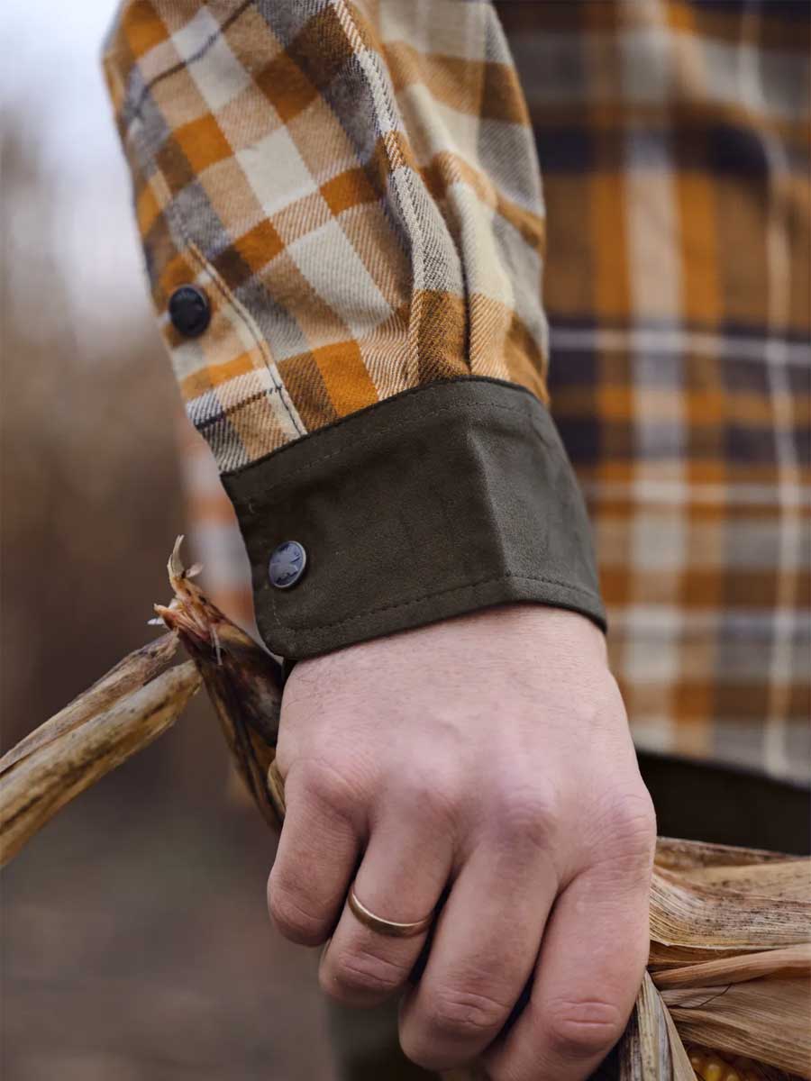 HARKILA Pajala Shirt - Mens Brushed Cotton - Cornstalk Check