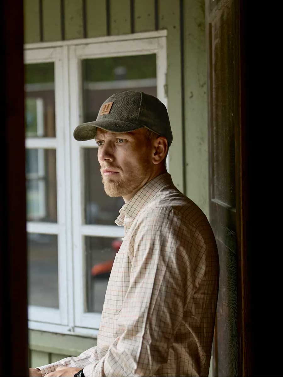 HARKILA Portfield Long Sleeve Shirt - Mens - Mandarin Check