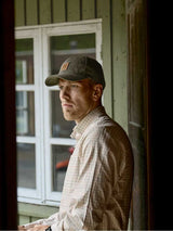 HARKILA Portfield Long Sleeve Shirt - Mens - Mandarin Check