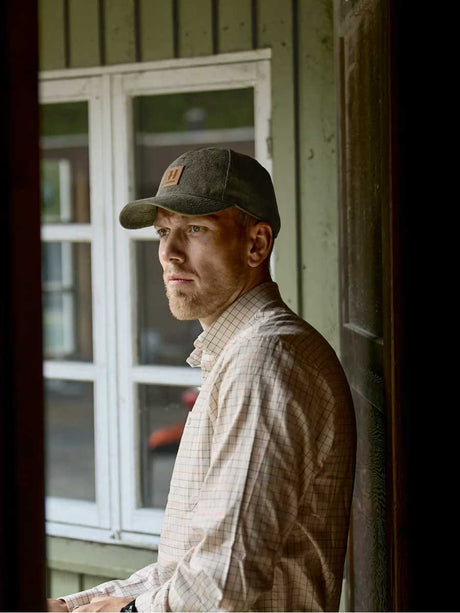 HARKILA Portfield Long Sleeve Shirt - Mens - Mandarin Check