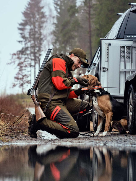 HARKILA Pro Hunter Dog Keeper GTX Jacket - Mens - Willow green & Orange