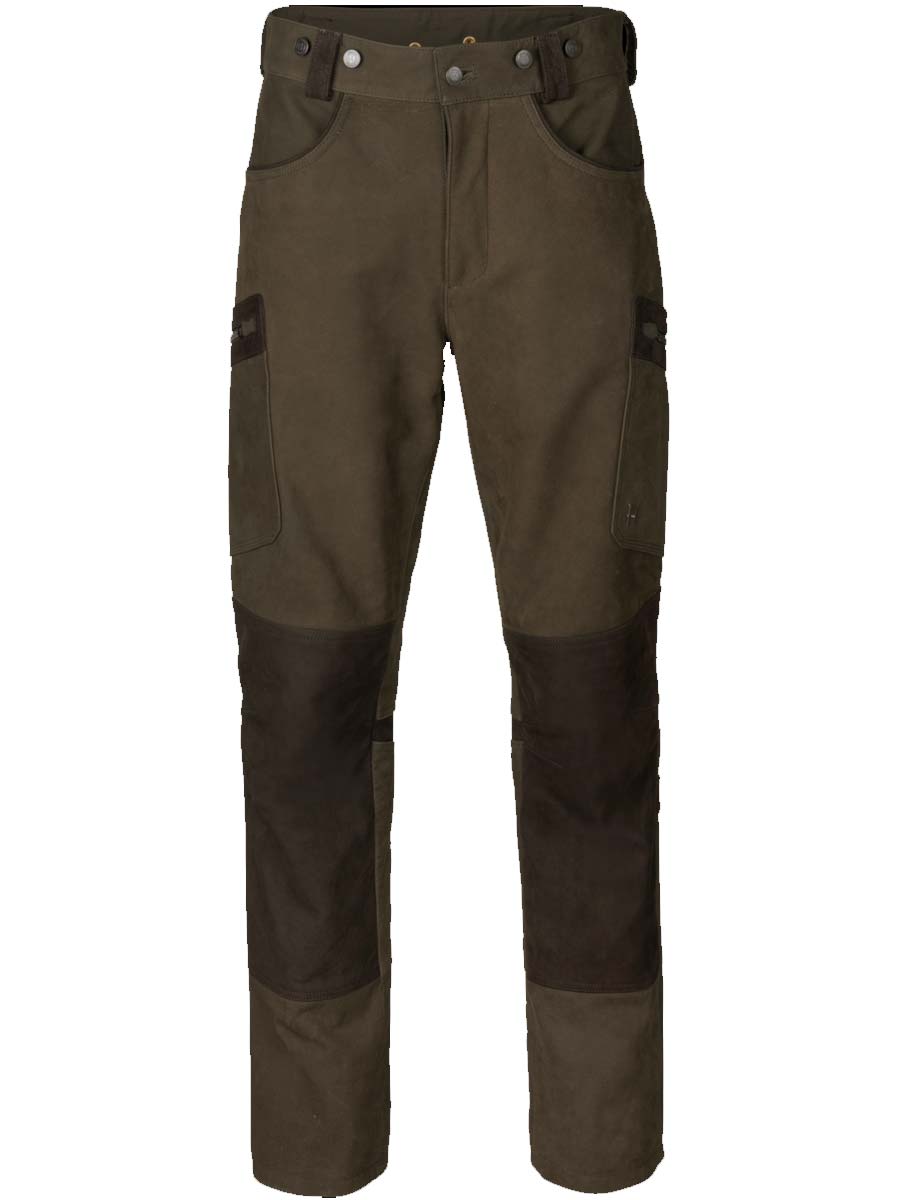 HARKILA Pro Hunter Leather Trousers - Mens  - Willow Green