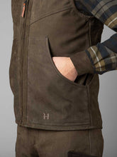 Load image into Gallery viewer, HARKILA Pro Hunter Leather Waistcoat - Mens - Willow Green
