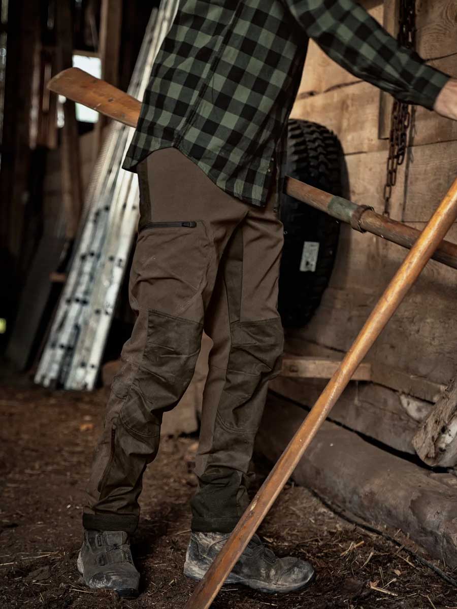 HARKILA Ragnar Trousers - Mens - Slate Brown & Willow Green