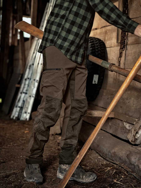HARKILA Ragnar Trousers - Mens - Slate Brown & Willow Green