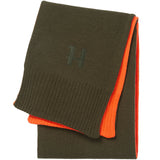 HARKILA Reversible Scarf - Willow Green / Orange