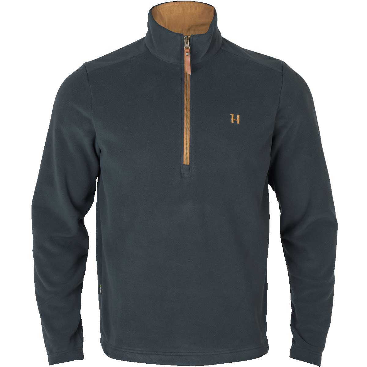 Harkila Sandhem 200 Quarter Zip Fleece Pullover - Mens Polartec - Dark Navy