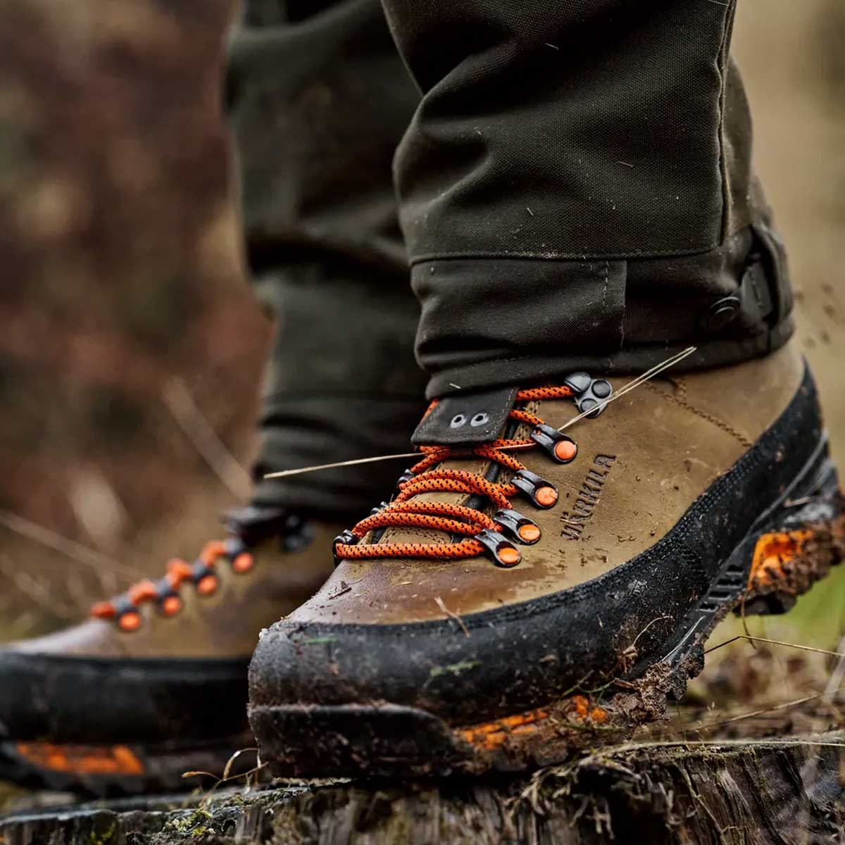 HARKILA Saxnas 7" GTX Boots - Mens - Mid Brown / Orange