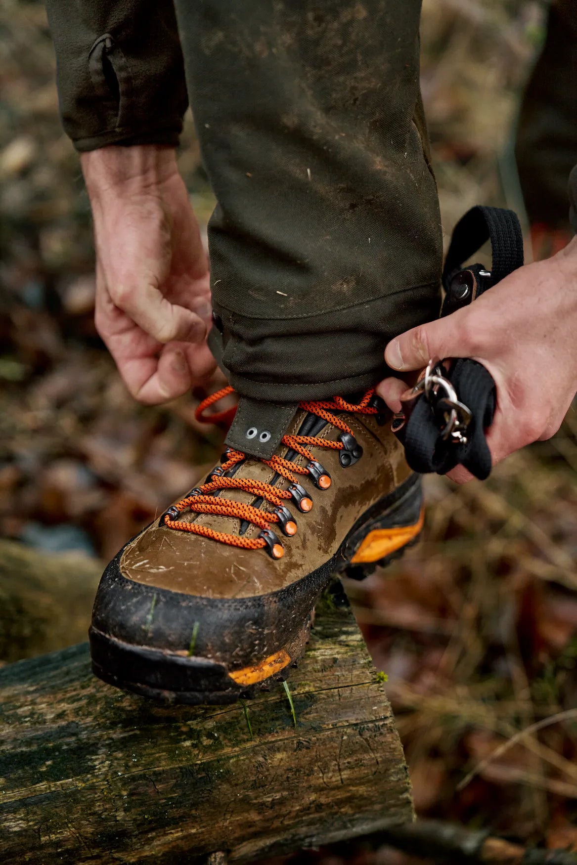 HARKILA Saxnas 7" GTX Boots - Mens - Mid Brown / Orange