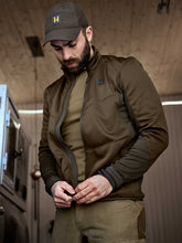 Load image into Gallery viewer, HARKILA Scandinavian Fleece Jacket - Mens - Willow Green &amp; Deep Brown
