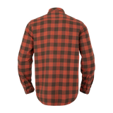HARKILA Scandinavian Long Sleeve Shirt - Mens - Autumn Orange Check