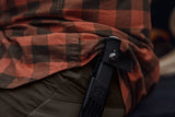 HARKILA Scandinavian Long Sleeve Shirt - Mens - Autumn Orange Check