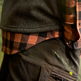 HARKILA Scandinavian Long Sleeve Shirt - Mens - Mandarin Check