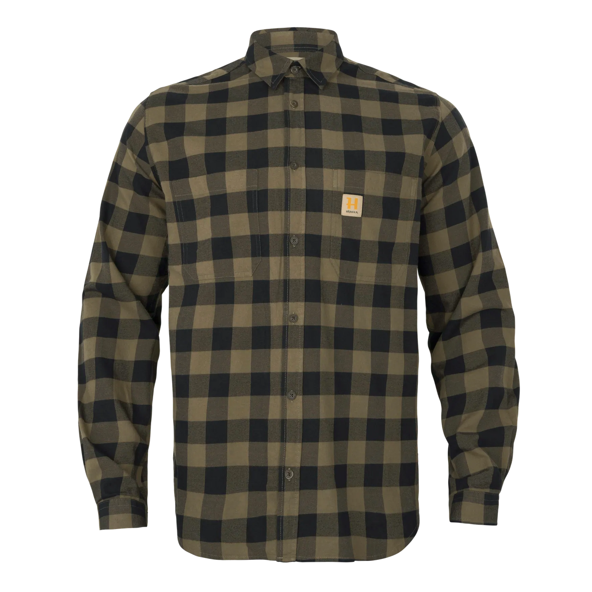 HARKILA Scandinavian Long Sleeve Shirt - Mens - Tarmac Check