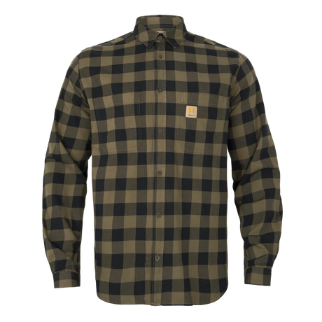HARKILA Scandinavian Long Sleeve Shirt - Mens - Tarmac Check