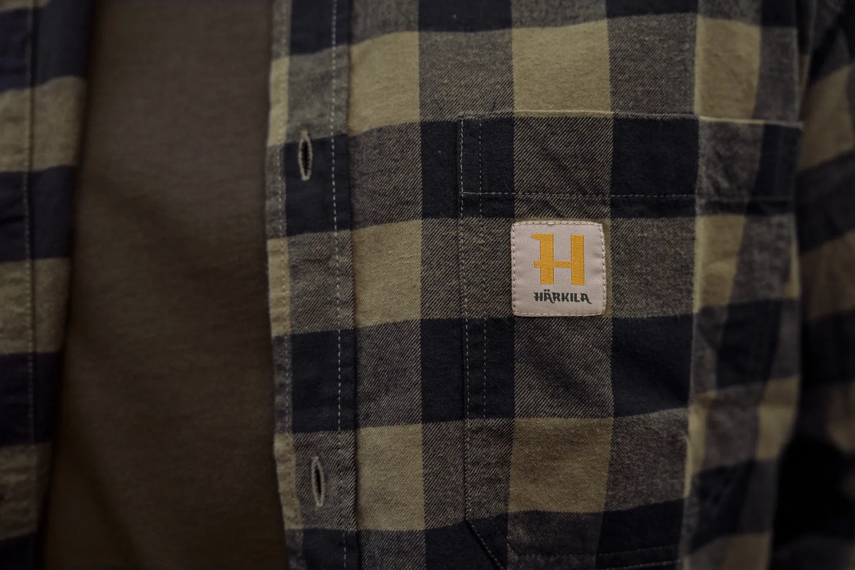 HARKILA Scandinavian Long Sleeve Shirt - Mens - Tarmac Check