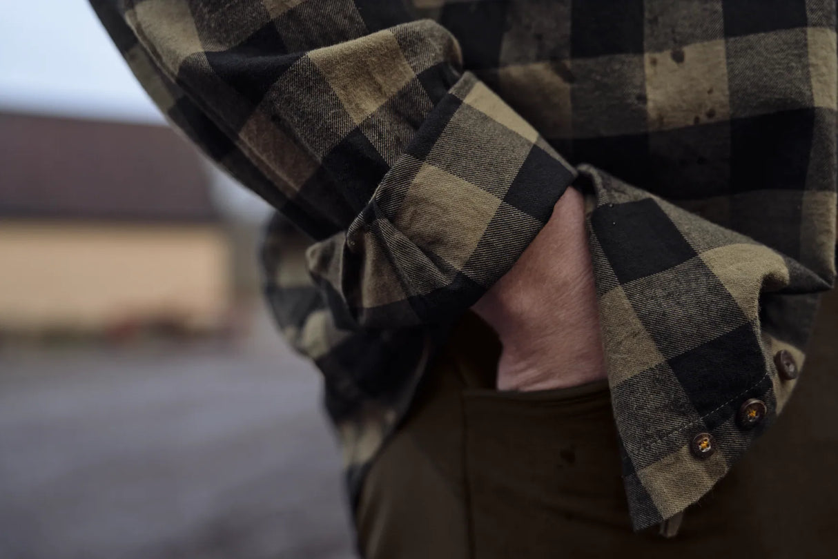 HARKILA Scandinavian Long Sleeve Shirt - Mens - Tarmac Check