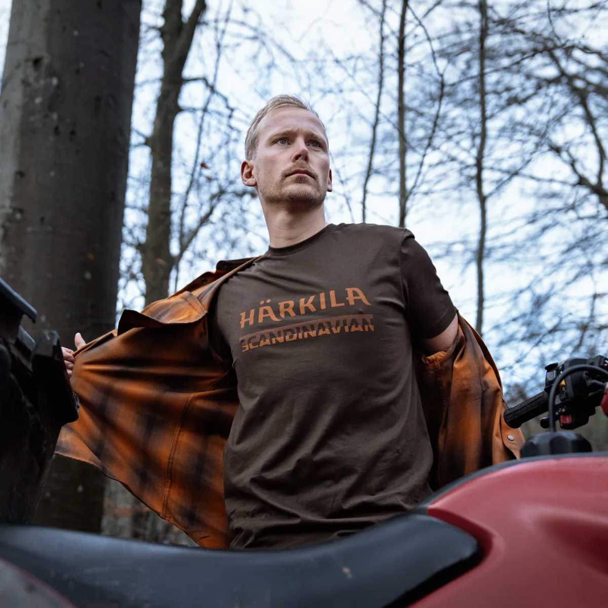 HARKILA Scandinavian T-Shirt - Mens - Shadow Brown