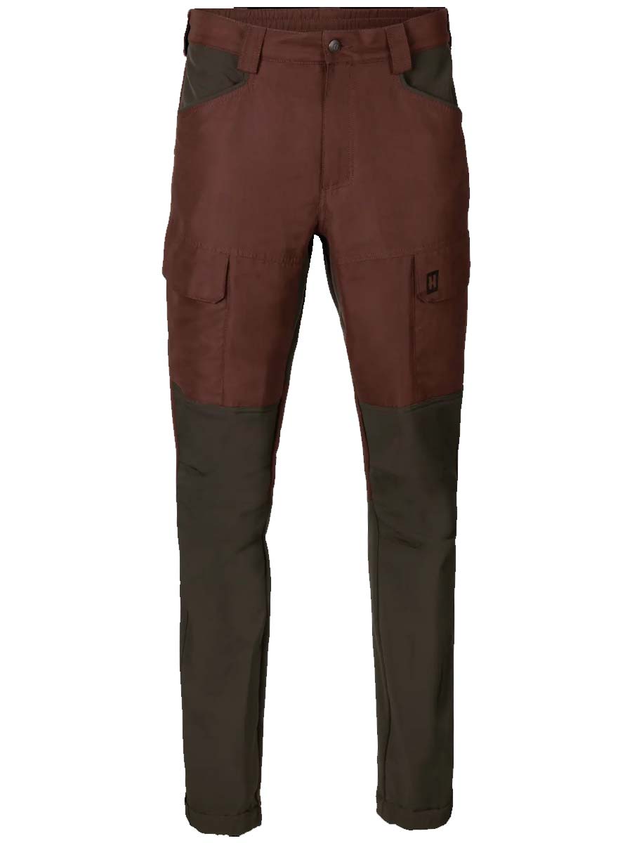 HARKILA Scandinavian Trousers - Mens - Bloodstone Red / Shadow Brown