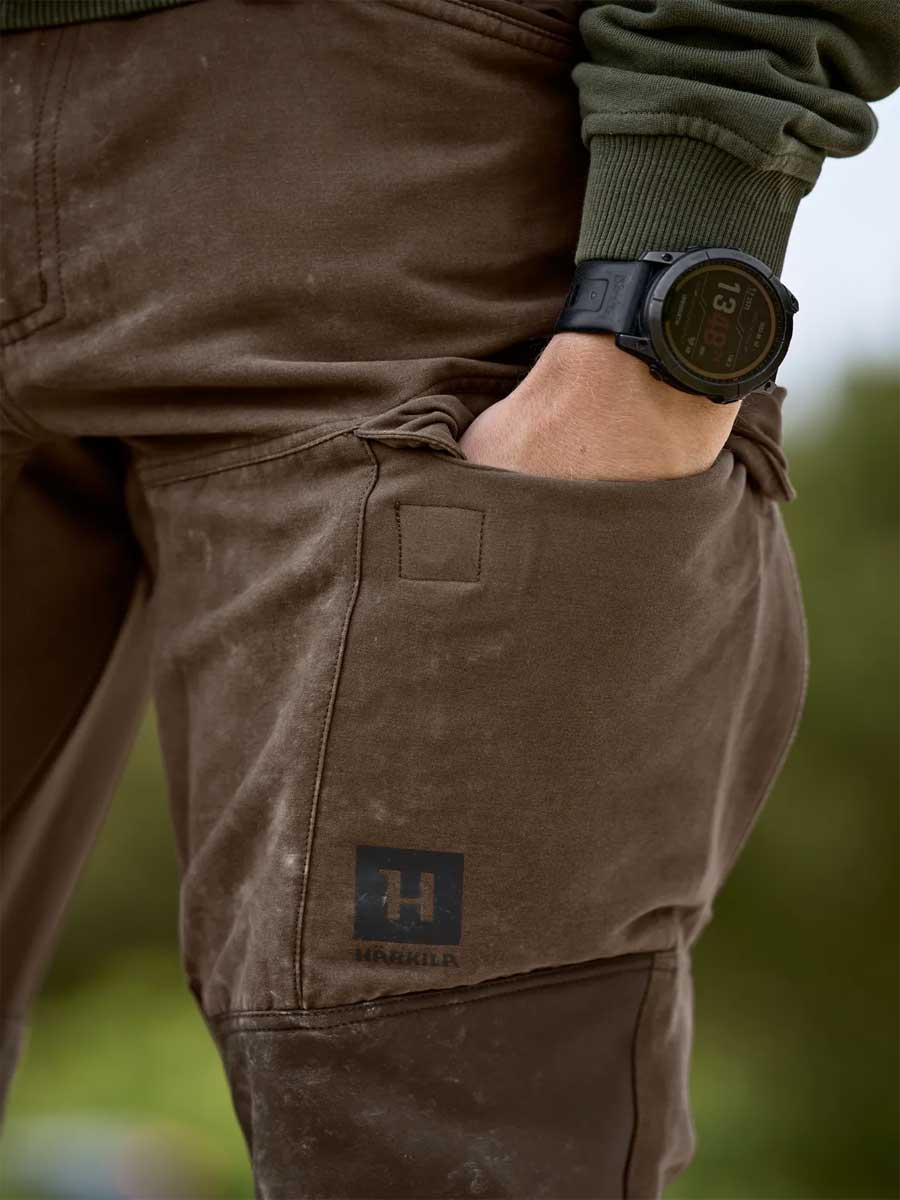 HARKILA Scandinavian Trousers - Mens - Dark Earth / Slate Brown