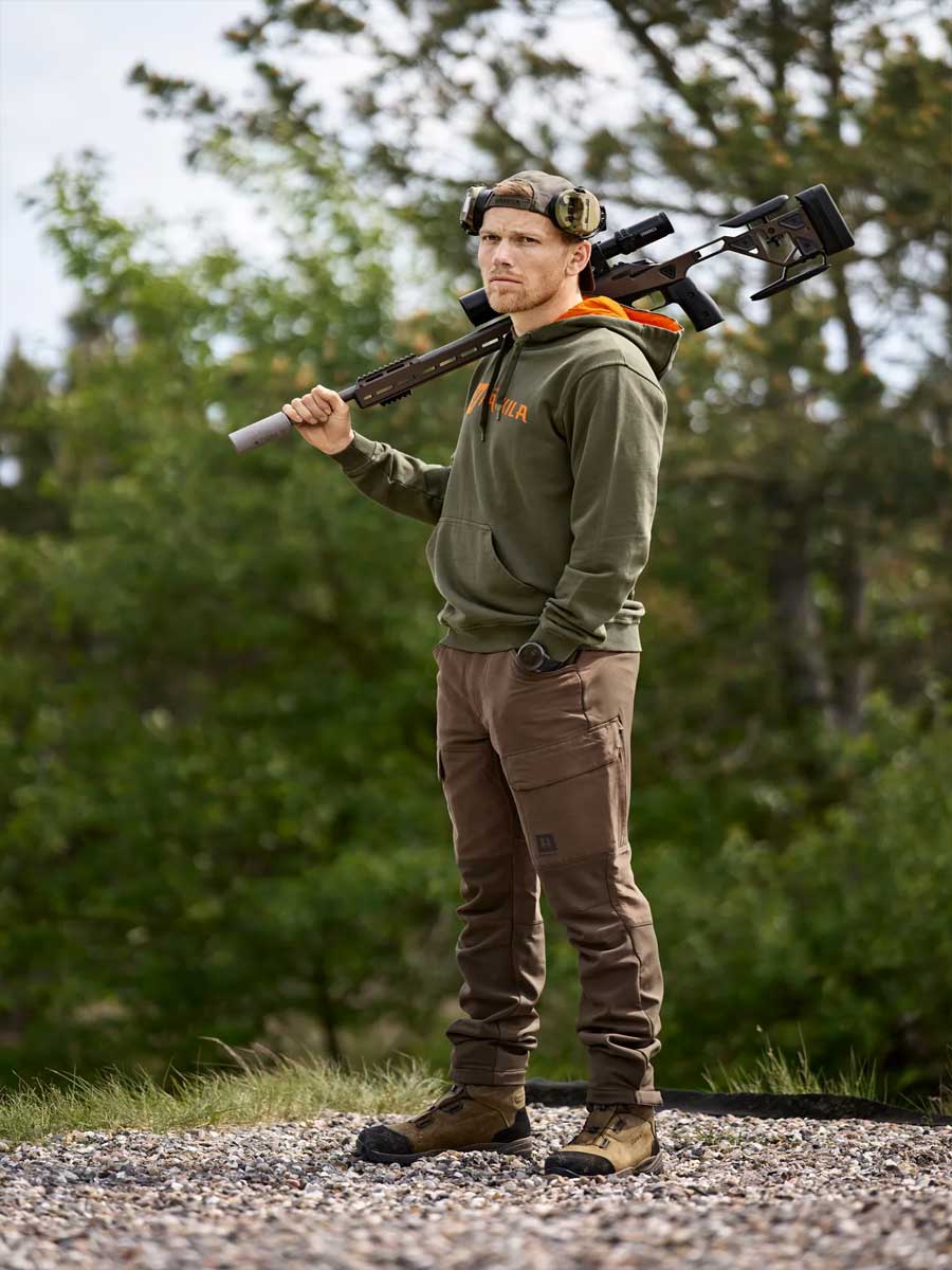 HARKILA Scandinavian Trousers - Mens - Dark Earth / Slate Brown