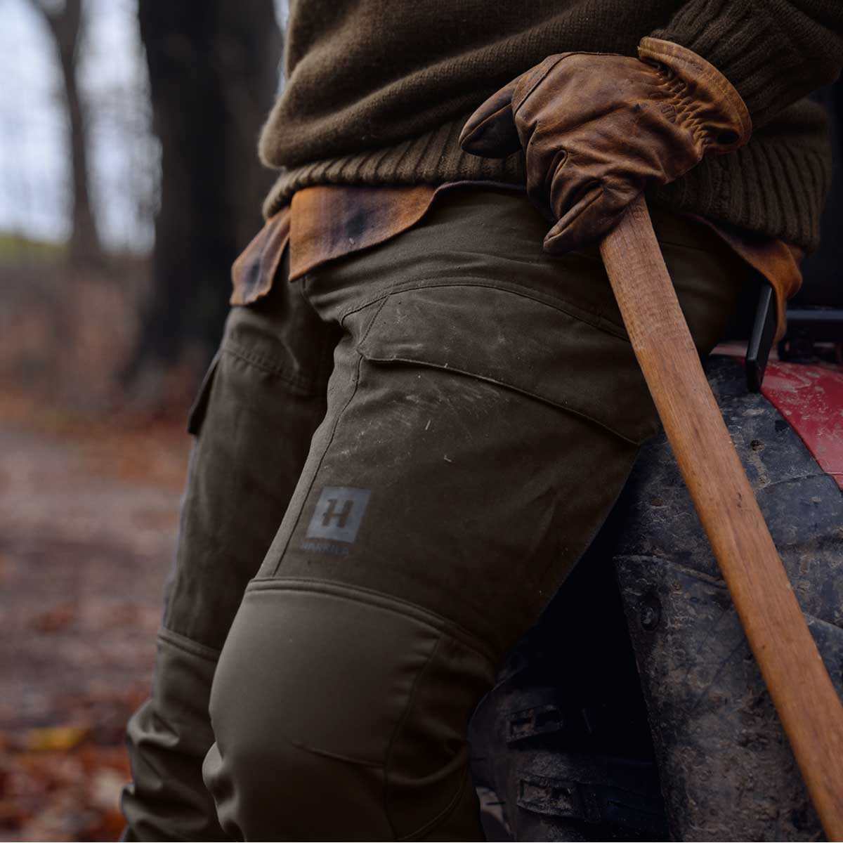 HARKILA Scandinavian Trousers - Mens - Shadow Brown / Deep Brown