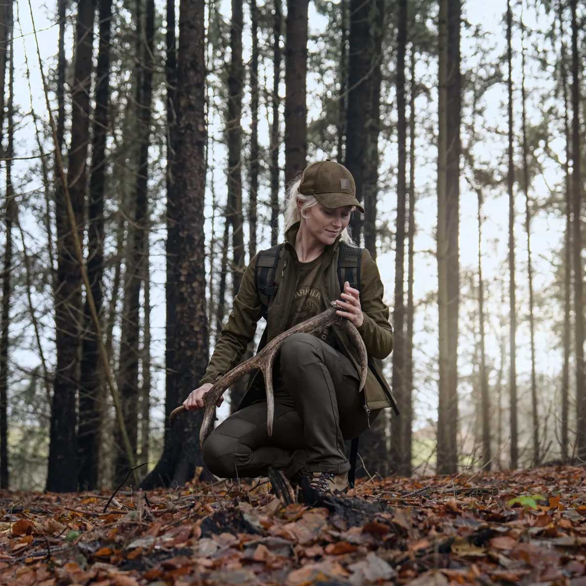 HARKILA Scandinavian Trousers - Womens - Shadow Brown / Deep Brown