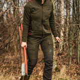 HARKILA Scandinavian Trousers - Womens - Willow Green / Deep Brown