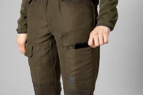 HARKILA Scandinavian Trousers - Womens - Willow Green / Deep Brown