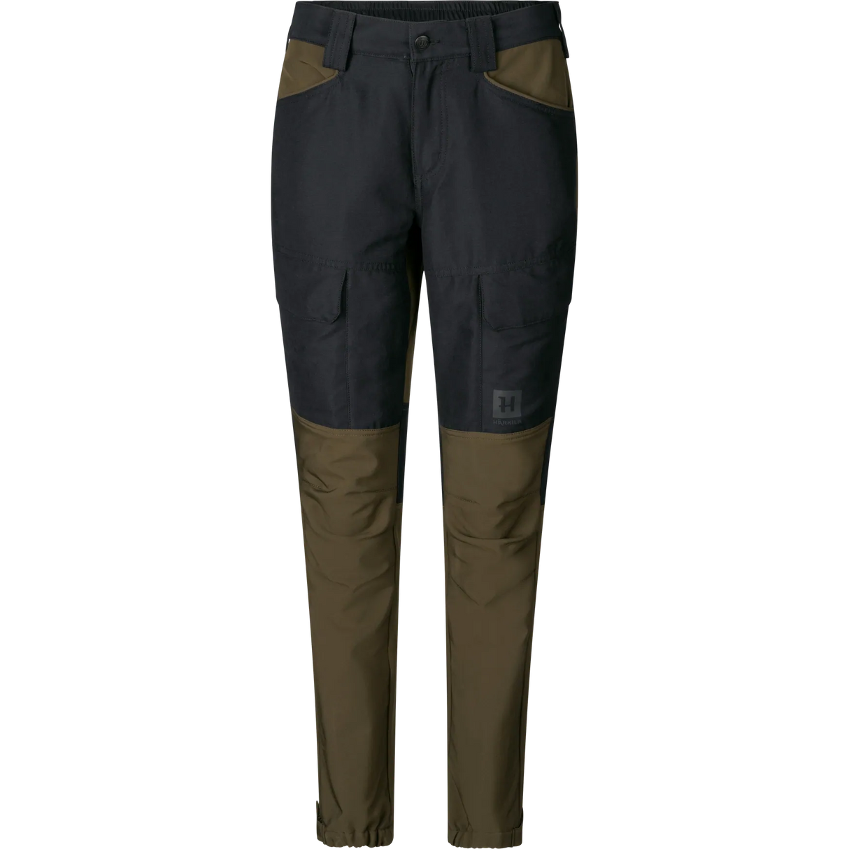 HARKILA Scandinavian Trousers - Womens - Willow Green / Deep Well Purple