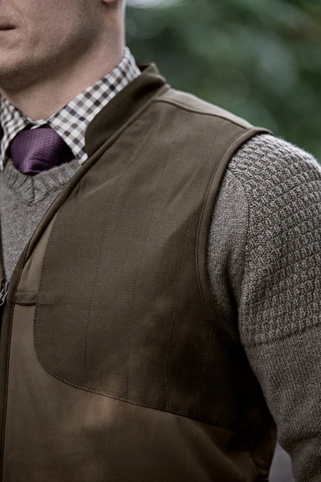 HARKILA Skye Shooting Waistcoat - Mens - Willow Green / Shadow Brown
