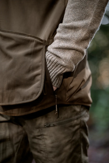 HARKILA Skye Shooting Waistcoat - Mens - Willow Green / Shadow Brown