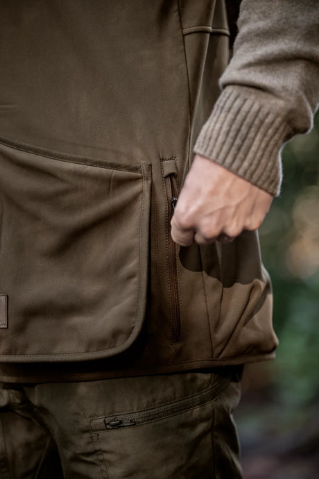 HARKILA Skye Shooting Waistcoat - Mens - Willow Green / Shadow Brown