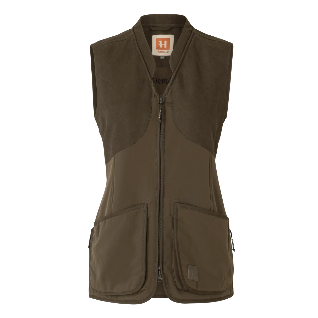 HARKILA Skye Shooting Waistcoat - Womens - Willow Green / Shadow Brown