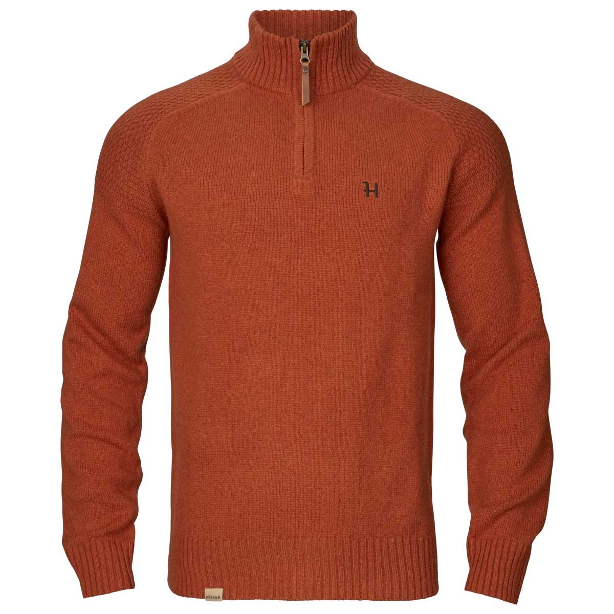 HARKILA Vincent Merino Half Zip Pullover - Mens - Bombay Brown
