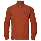 HARKILA Vincent Merino Half Zip Pullover - Mens - Bombay Brown