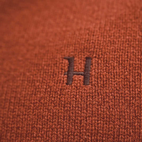 HARKILA Vincent Merino Half Zip Pullover - Mens - Bombay Brown