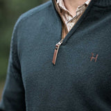 HARKILA Vincent Merino Half Zip Pullover - Mens - Dark Navy