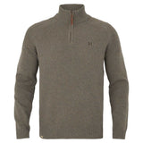 HARKILA Vincent Merino Half Zip Pullover - Mens - Dark Sand