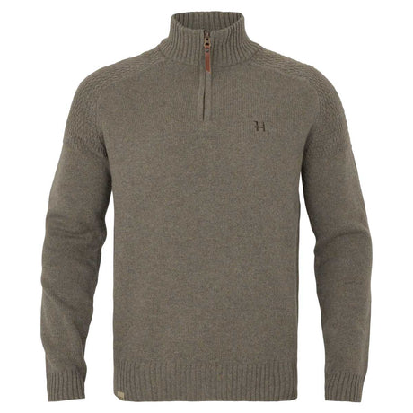 HARKILA Vincent Merino Half Zip Pullover - Mens - Dark Sand