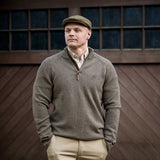 HARKILA Vincent Merino Half Zip Pullover - Mens - Dark Sand
