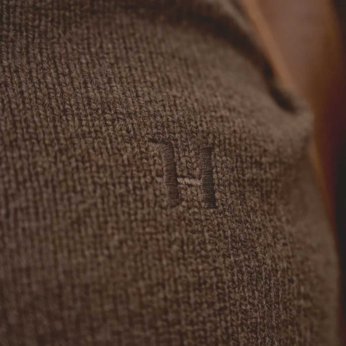HARKILA Vincent Merino Half Zip Pullover - Mens - Demitasse Brown
