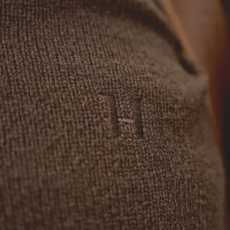 HARKILA Vincent Merino Half Zip Pullover - Mens - Demitasse Brown